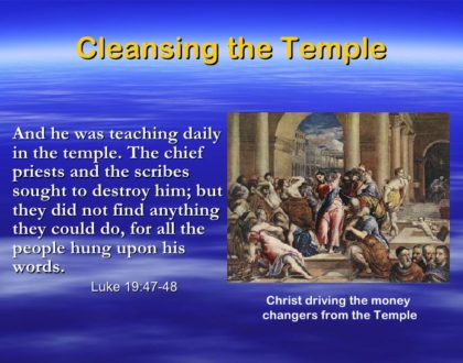 Why Did Jesus Have To Cleanse The Temple?