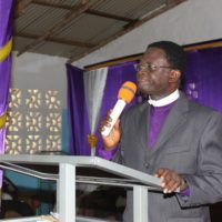 Rev Arcton Preaching at Victory Outreach Church.